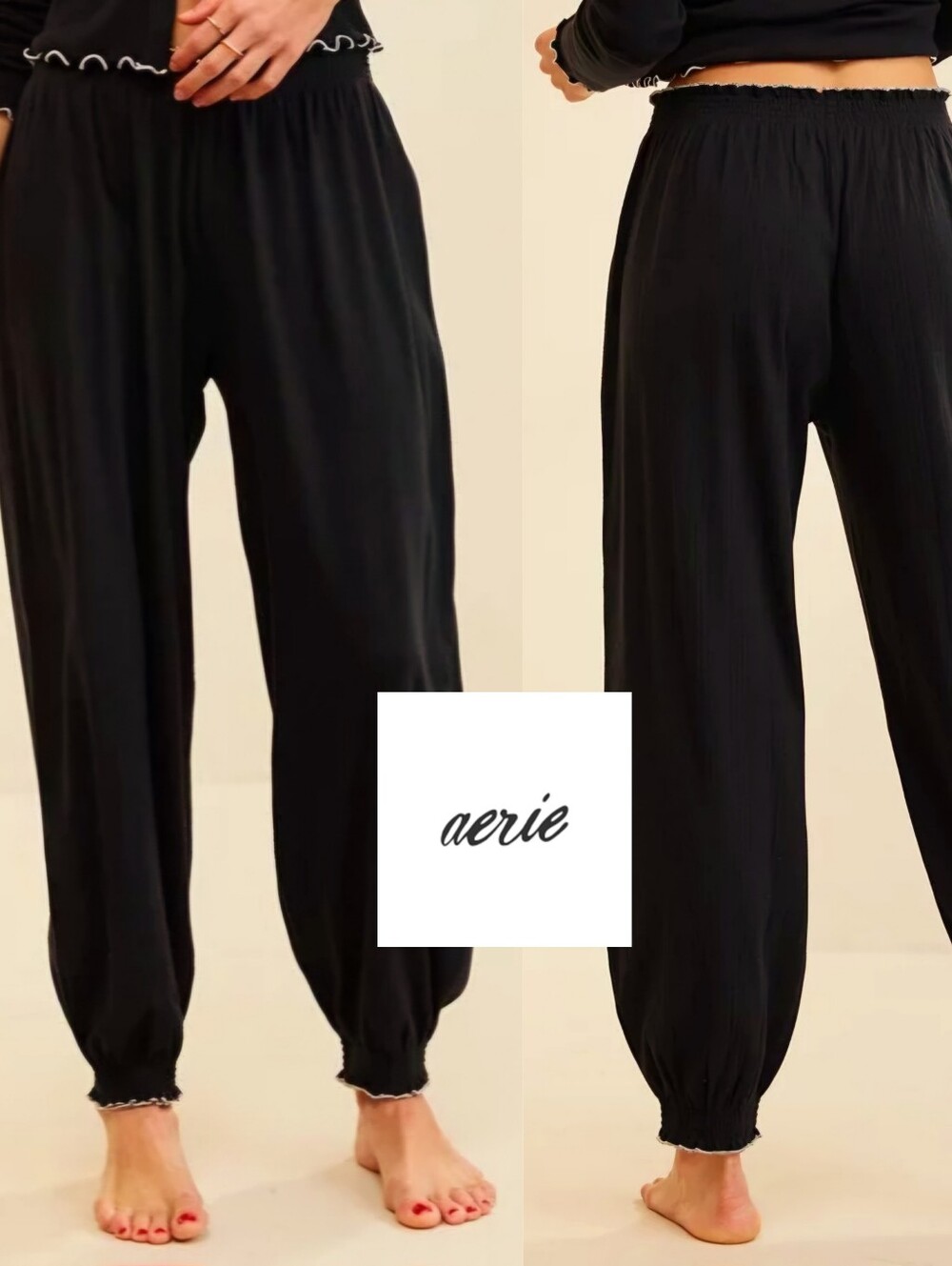 Aerie Pointelle Balloon Lounge Pants